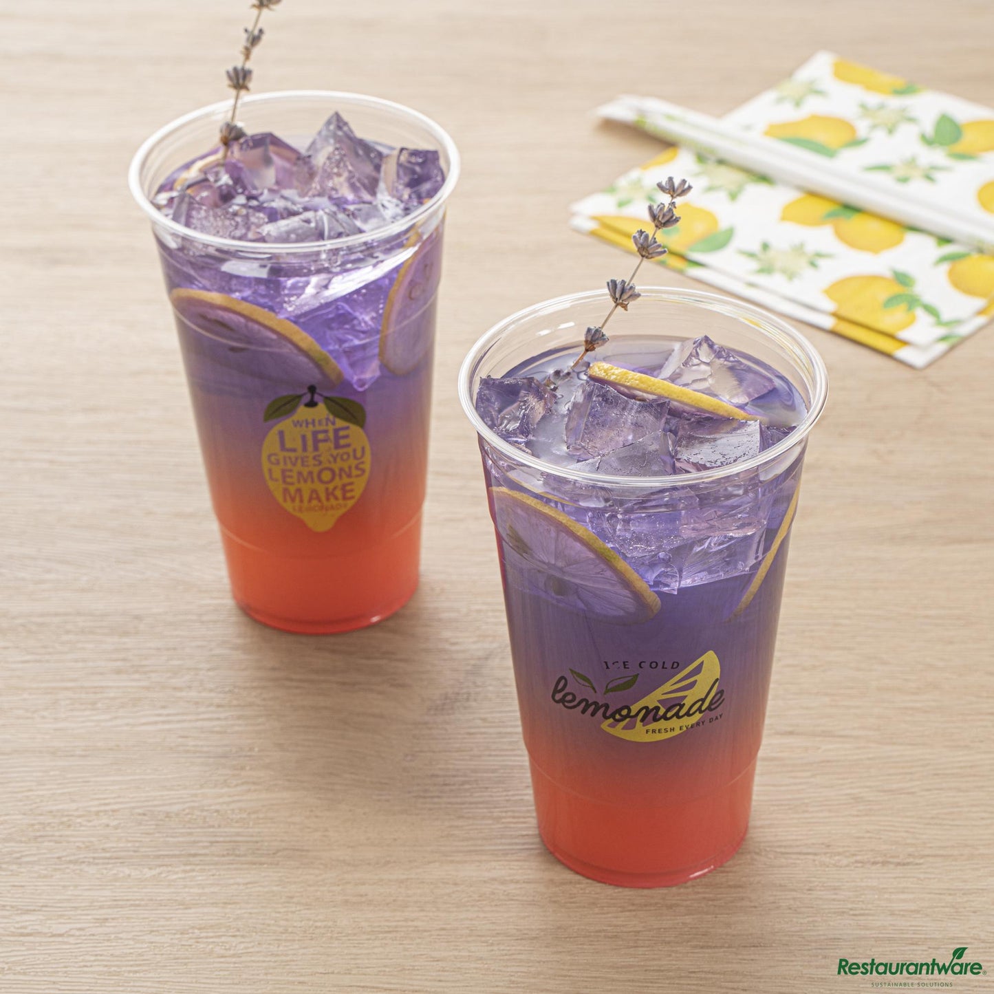 Wholesale Restaurantware 24 Oz Clear Pet Lemonade Cup - 3.9" X 3.9" X 6.1"- Bulk