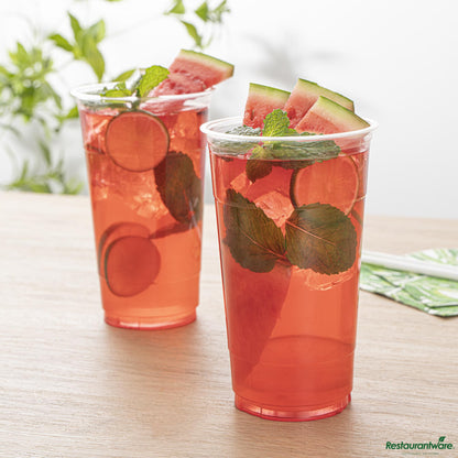 Wholesale Restaurantware 32 Oz Tall Heavyweight Clear Pet Cold Cup - 4.2" X 4.2" X 6.9"- Bulk