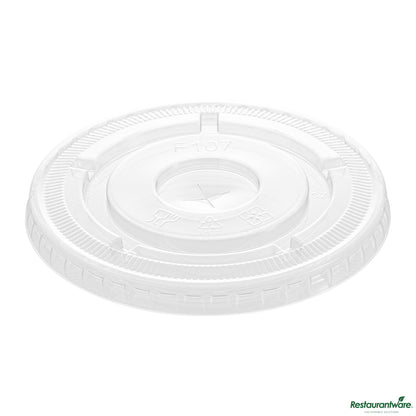 Wholesale Restaurantware Clear Plastic Flat Lid - Fits 32 Oz Cold Cup - 4.4"×4.4"×0.2"- Bulk