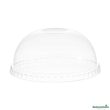 Wholesale Restaurantware Clear Plastic Dome Lid - Fits 32 Oz Cold Cup - 4.4"×4.4"×2"- Bulk