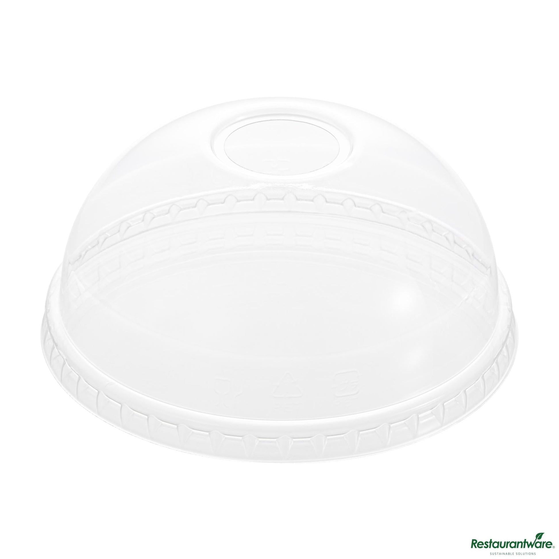 Wholesale Restaurantware Clear Plastic Dome Lid - Fits 32 Oz Cold Cup - 4.4"×4.4"×2"- Bulk
