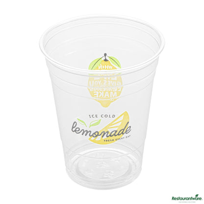 Wholesale Restaurantware 16 Oz Clear Pet Lemonade Cup - 3.9" X 3.9" X 4.7"- Bulk