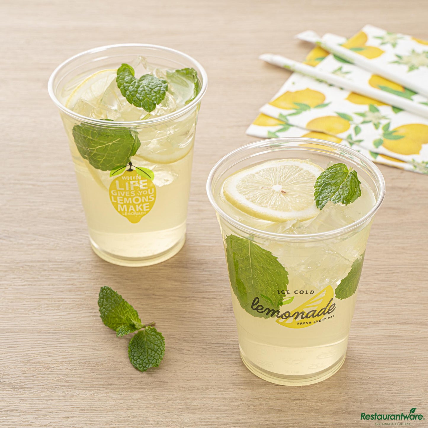 Wholesale Restaurantware 16 Oz Clear Pet Lemonade Cup - 3.9" X 3.9" X 4.7"- Bulk