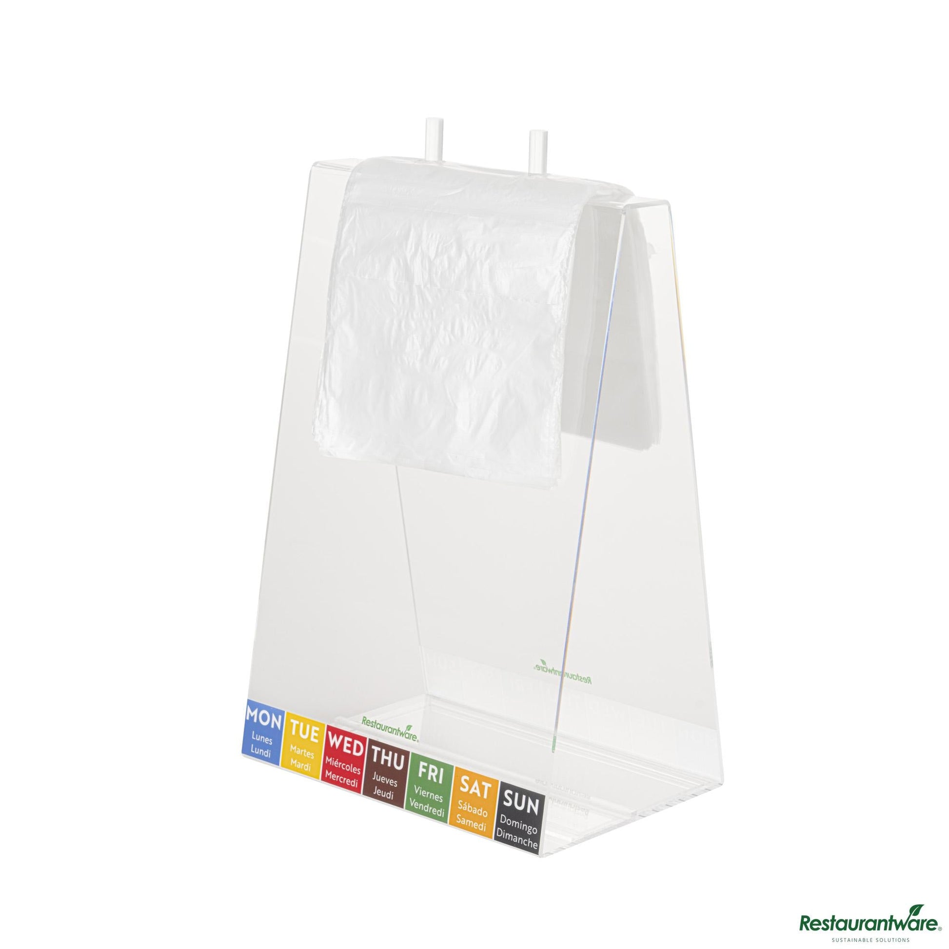 Wholesale Restaurantware Plastic Unprinted Deli Saddle Bag - with Flip Top - 6.5"×6.5"×0.001"- Bulk