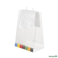 Wholesale Restaurantware Plastic Unprinted Deli Saddle Bag - with Flip Top - 6.5"×6.5"×0.001"- Bulk