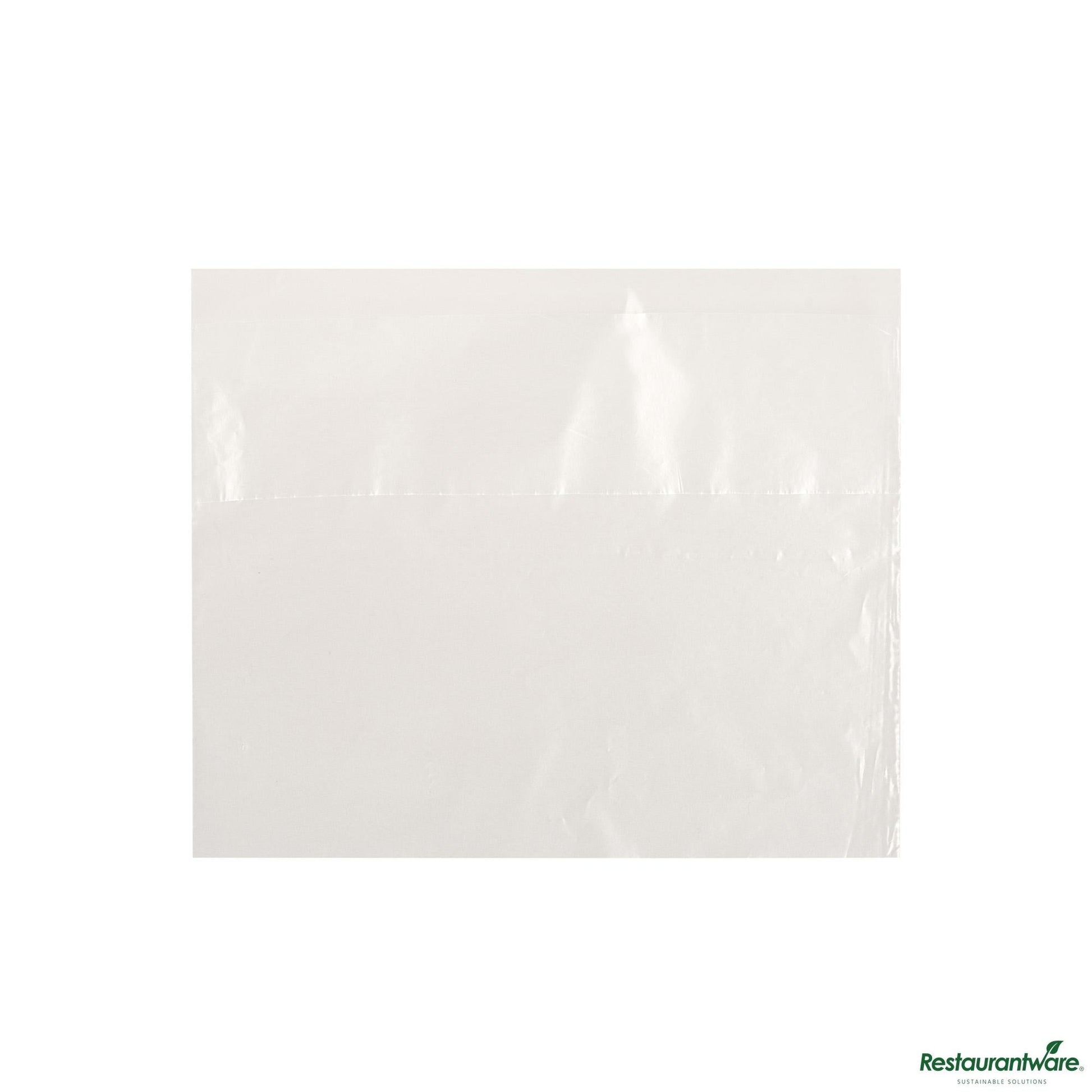 Wholesale Restaurantware Plastic Unprinted Deli Saddle Bag - with Flip Top - 6.5"×6.5"×0.001"- Bulk
