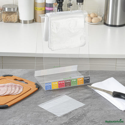 Wholesale Restaurantware Plastic Unprinted Deli Saddle Bag - with Flip Top - 6.5"×6.5"×0.001"- Bulk