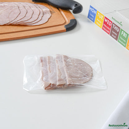 Wholesale Restaurantware Plastic Unprinted Deli Saddle Bag - with Flip Top - 6.5"×6.5"×0.001"- Bulk