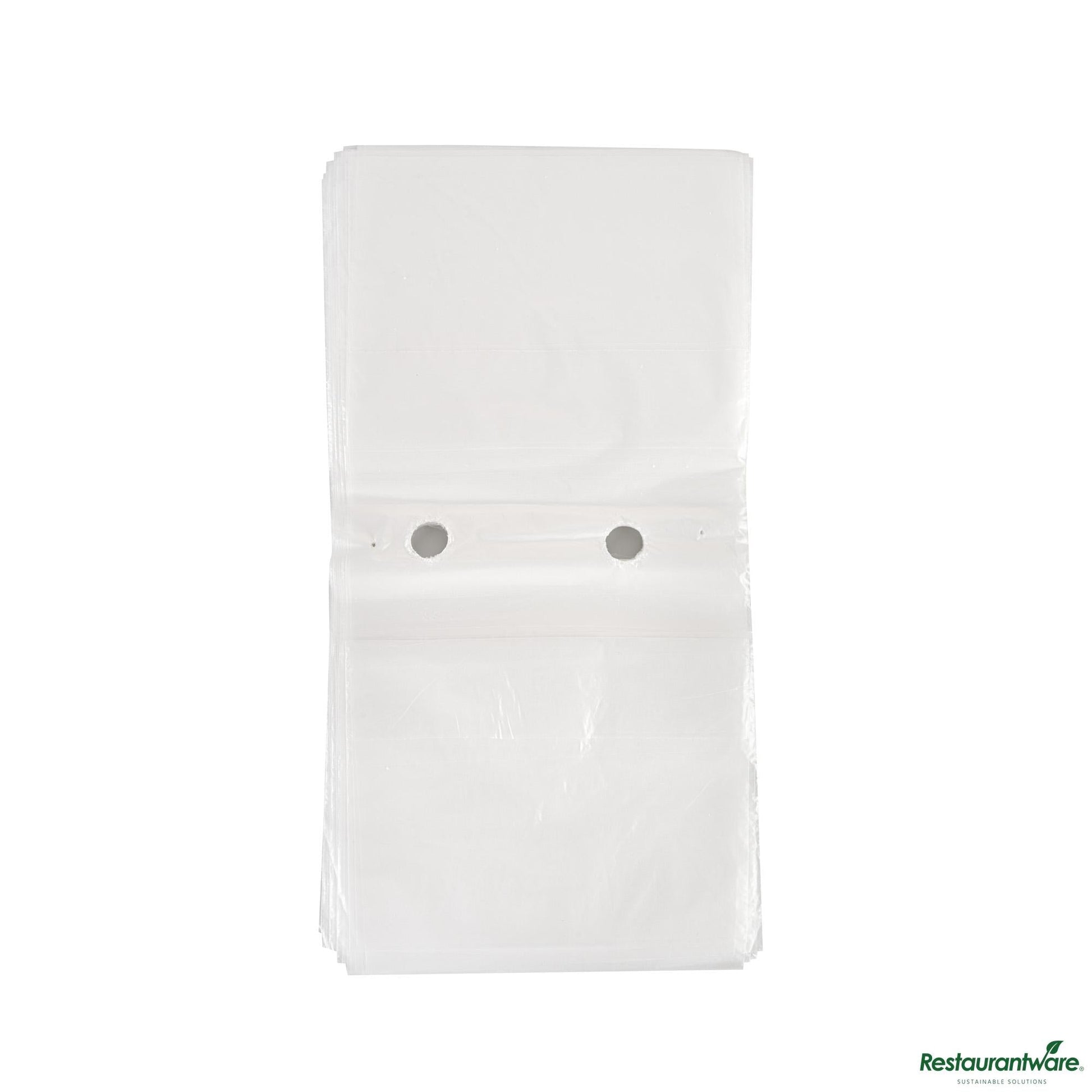 Wholesale Restaurantware Plastic Unprinted Deli Saddle Bag - with Flip Top - 6.5"×6.5"×0.001"- Bulk