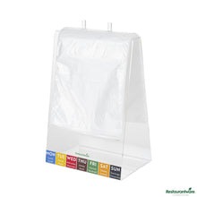 Wholesale Restaurantware Plastic Unprinted Deli Saddle Bag - with Flip Top - 8"×10"×0.001"- Bulk