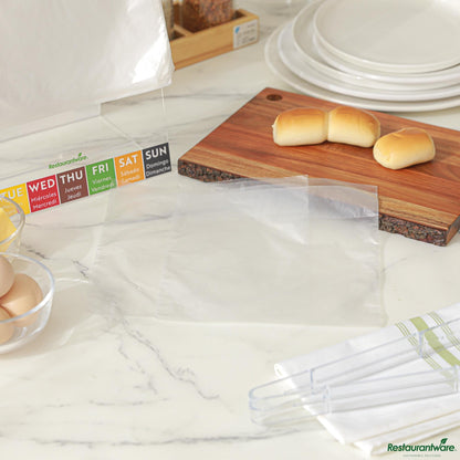 Wholesale Restaurantware Plastic Unprinted Deli Saddle Bag - with Flip Top - 8"×10"×0.001"- Bulk