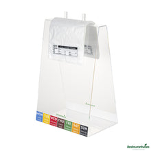 Wholesale Restaurantware Clear and Black Plastic Day of the Week Sunday Portion Bag - 5.5"×5.5"×0.001"- Bulk