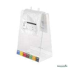 Wholesale Restaurantware Clear and Black Plastic Day of the Week Sunday Portion Bag - 6.5"×7"×0.001"- Bulk