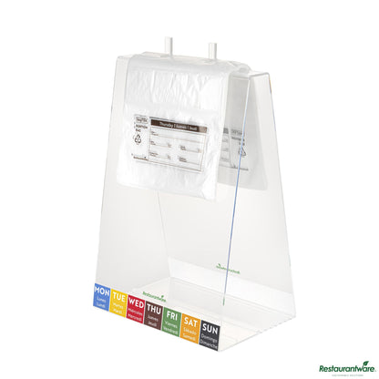 Wholesale Restaurantware Clear and Brown Plastic Day of the Week Thursday Portion Bag - 6.5"×7"×0.001"- Bulk