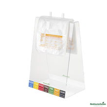 Wholesale Restaurantware Clear and Orange Plastic Day of the Week Saturday Portion Bag - 6.5"×7"×0.001"- Bulk