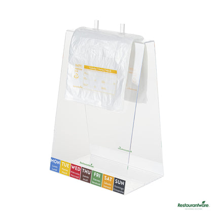Wholesale Restaurantware Clear and Yellow Plastic Day of the Week Tuesday Portion Bag - 6.5"×7"×0.001"- Bulk