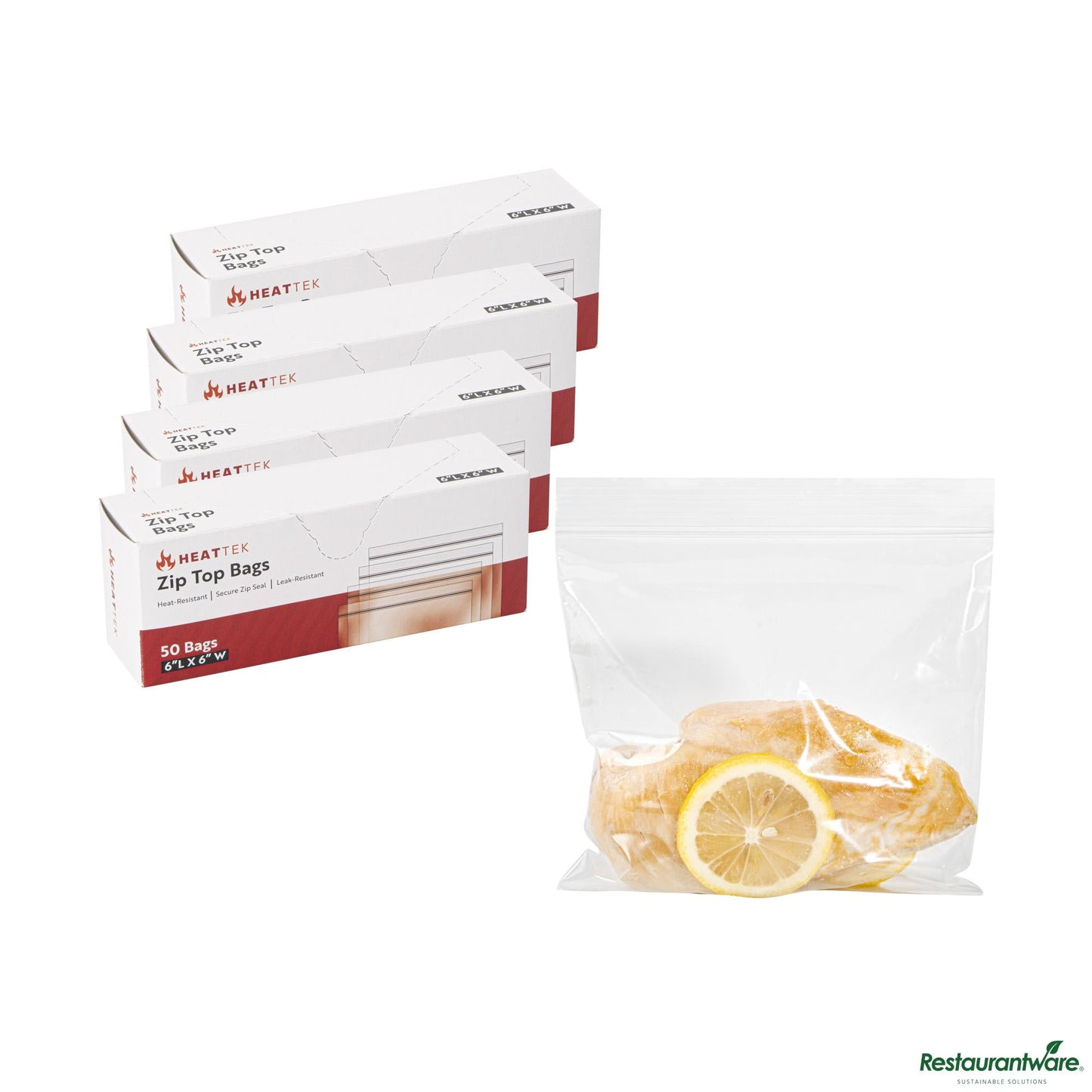 Wholesale Restaurantware 2 Mil Clear Ldpe Zip Top Bag - 6"×6"×0.002"- Bulk
