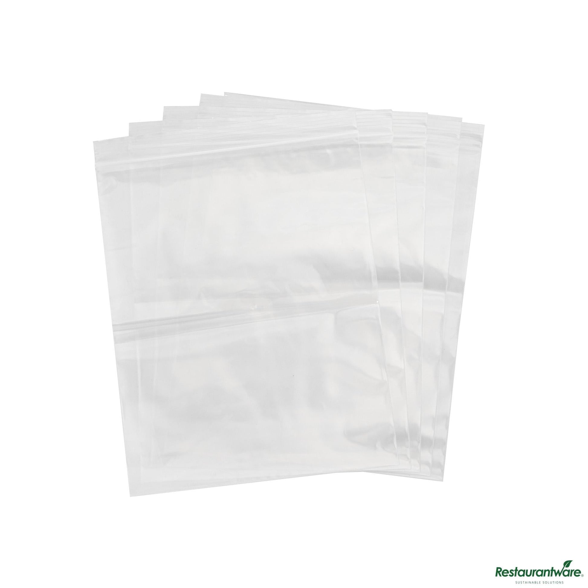 Wholesale Restaurantware 2 Mil Clear Ldpe Zip Top Bag - 6"×8"×0.002"- Bulk