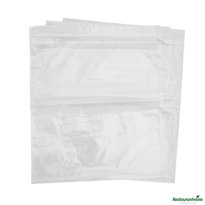 Wholesale Restaurantware 2 Mil Clear Ldpe Zip Top Bag - 10"×12"×0.002"- Bulk