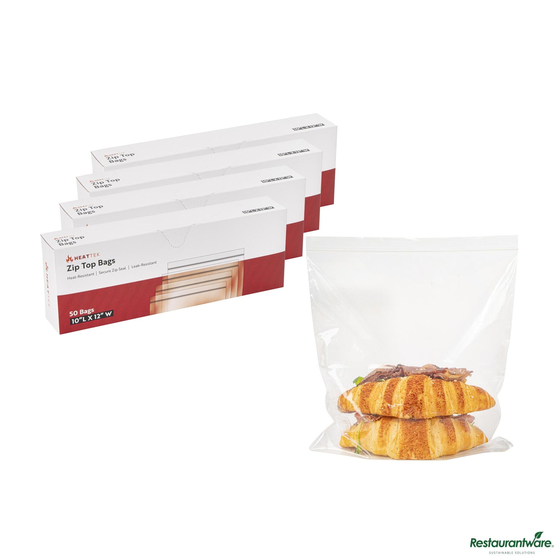 Wholesale Restaurantware 2 Mil Clear Ldpe Zip Top Bag - 10"×12"×0.002"- Bulk