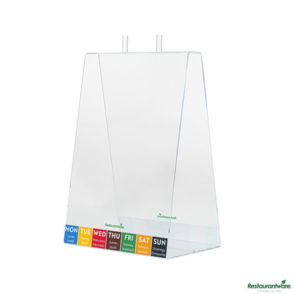 Wholesale Restaurantware Clear Acrylic Portion Bag Dispenser - 9"×6.3"×13.3"- Bulk