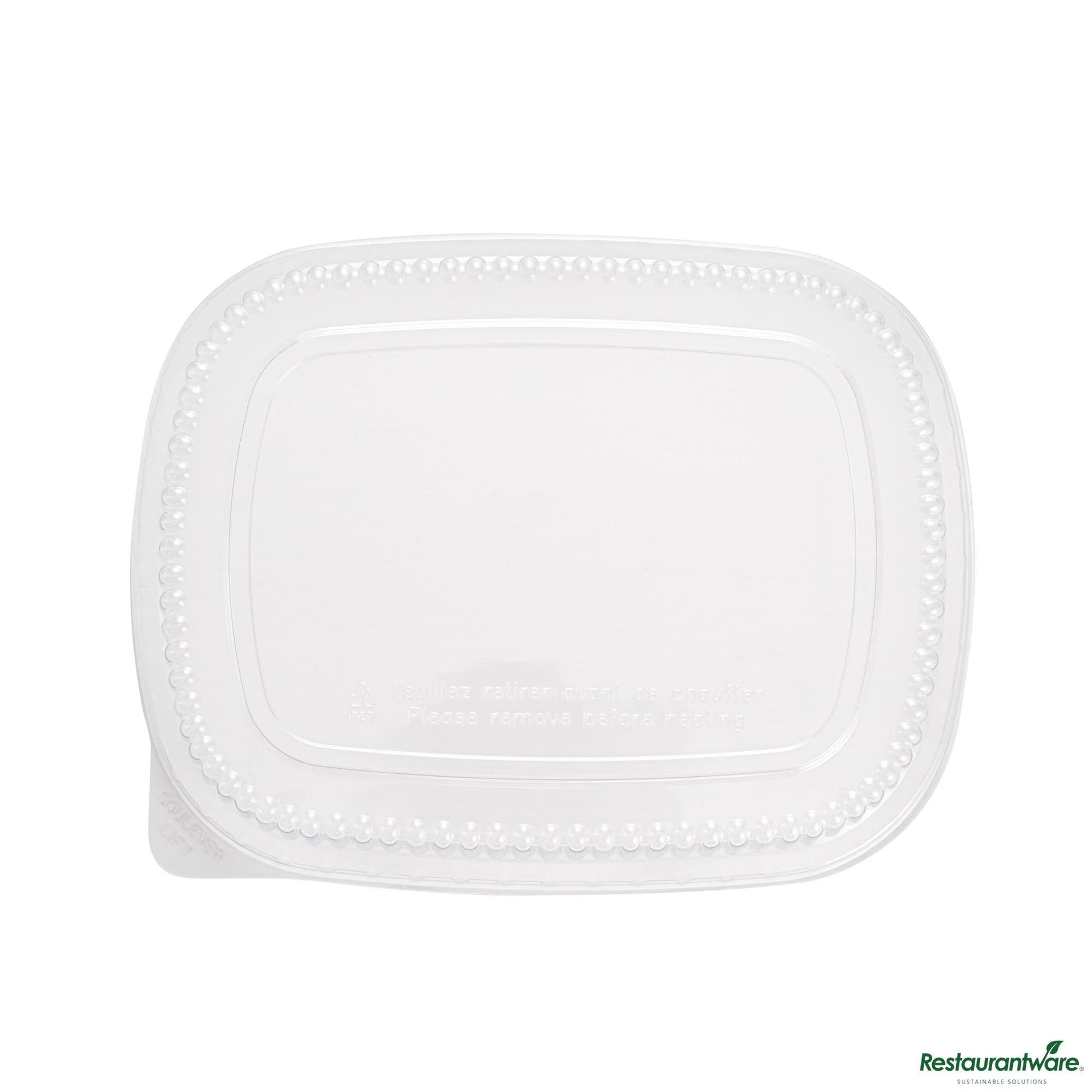 Wholesale Restaurantware Clear Plastic Lid - Fits 70 Oz Foil Take Out Pan - 11.5"×9"×2"- Bulk