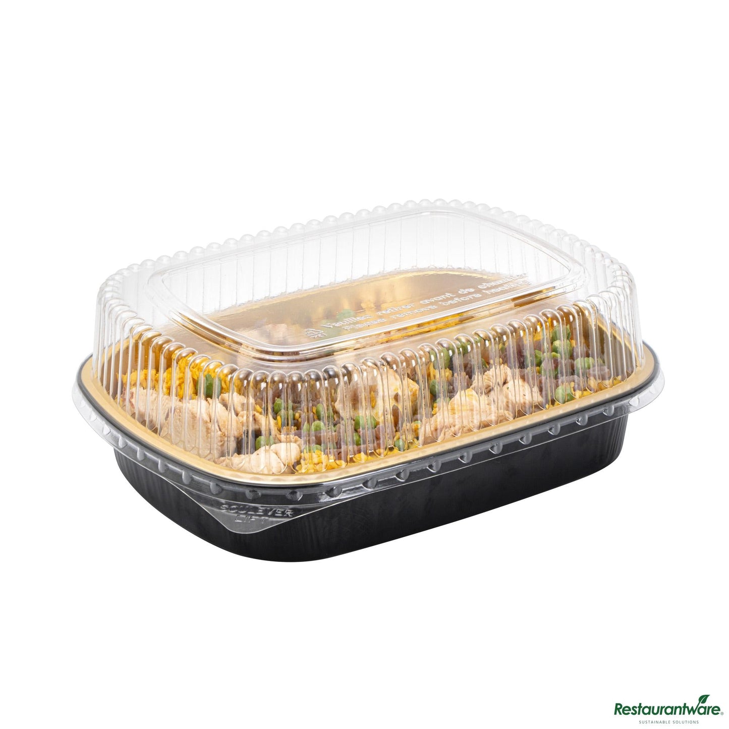 Wholesale Restaurantware Clear Plastic Lid - Fits 52 Oz Foil Take Out Pan - 10"×7.8"×2"- Bulk