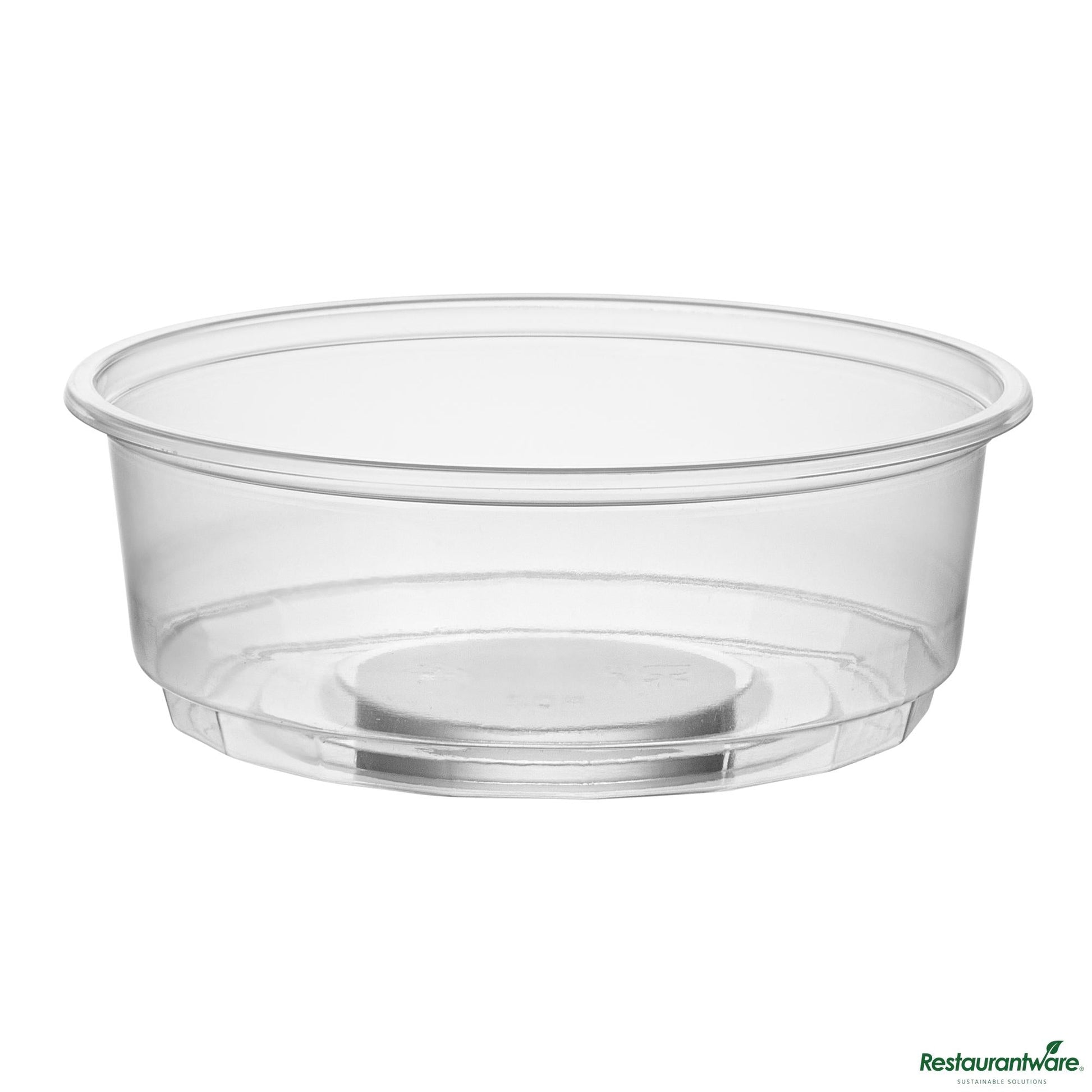 Wholesale Restaurantware 8 Oz Clear Plastic to Go Deli Container - 4.5"×4.5"×1.9"- Bulk