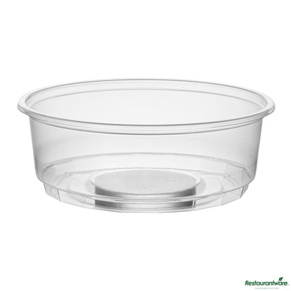 Wholesale Restaurantware 8 Oz Clear Plastic to Go Deli Container - 4.5"×4.5"×1.9"- Bulk