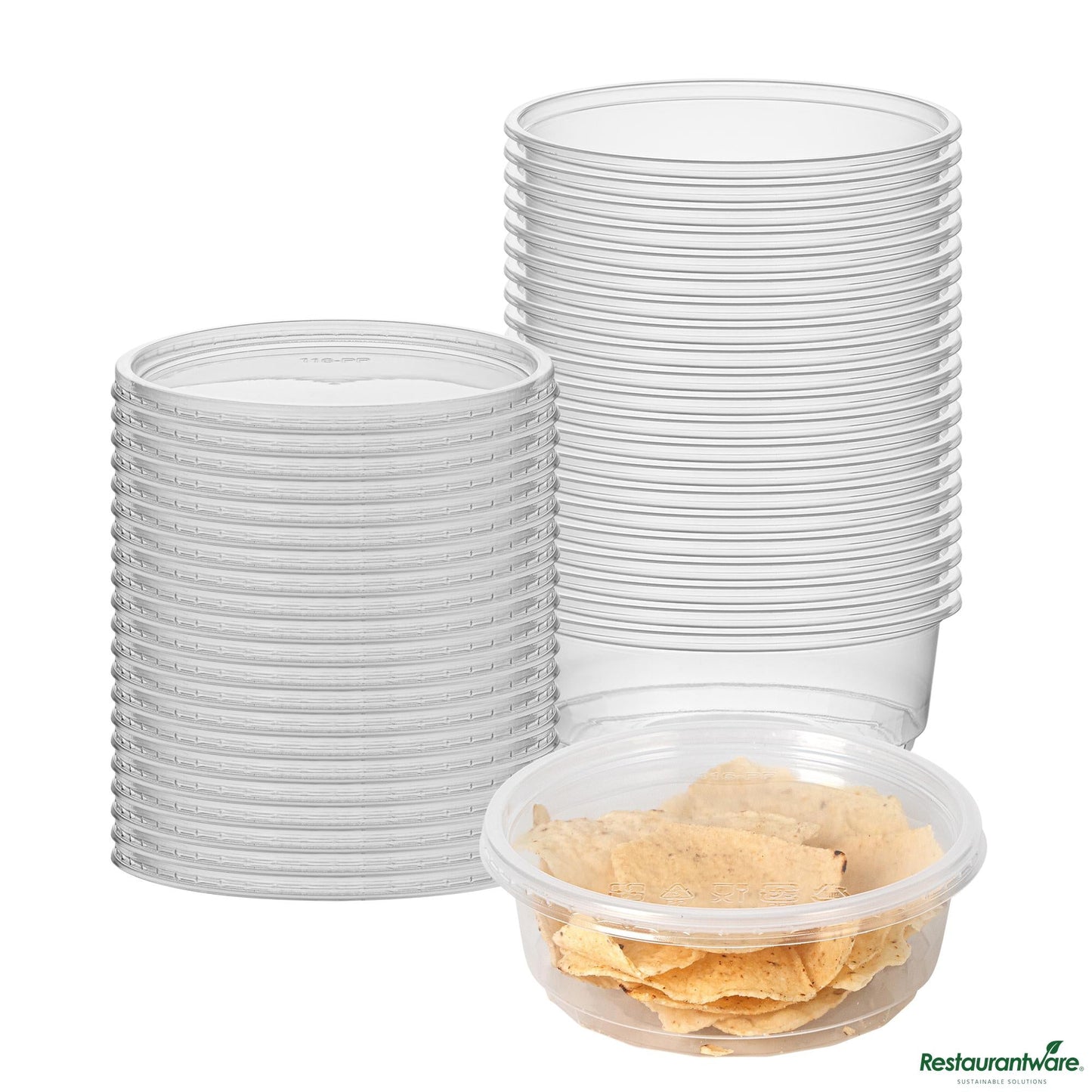 Wholesale Restaurantware 8 Oz Clear Plastic to Go Deli Container - with Lid - 4.5"×4.5"×1.9"- Bulk