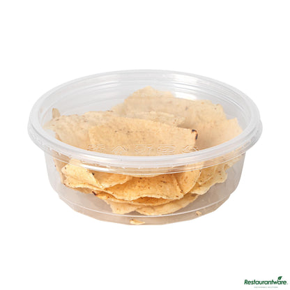 Wholesale Restaurantware 8 Oz Clear Plastic to Go Deli Container - with Lid - 4.5"×4.5"×1.9"- Bulk