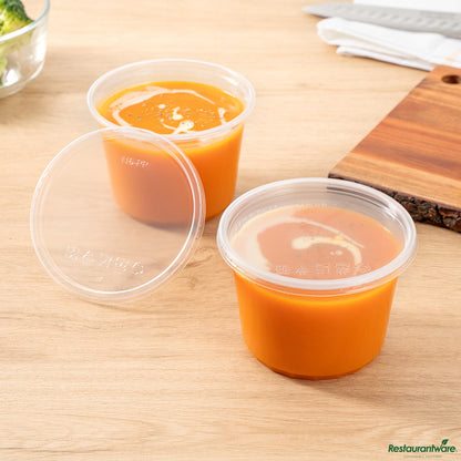 Wholesale Restaurantware 16 Oz Clear Plastic to Go Deli Container - with Lid - 4.5"×4.5"×3.1"- Bulk