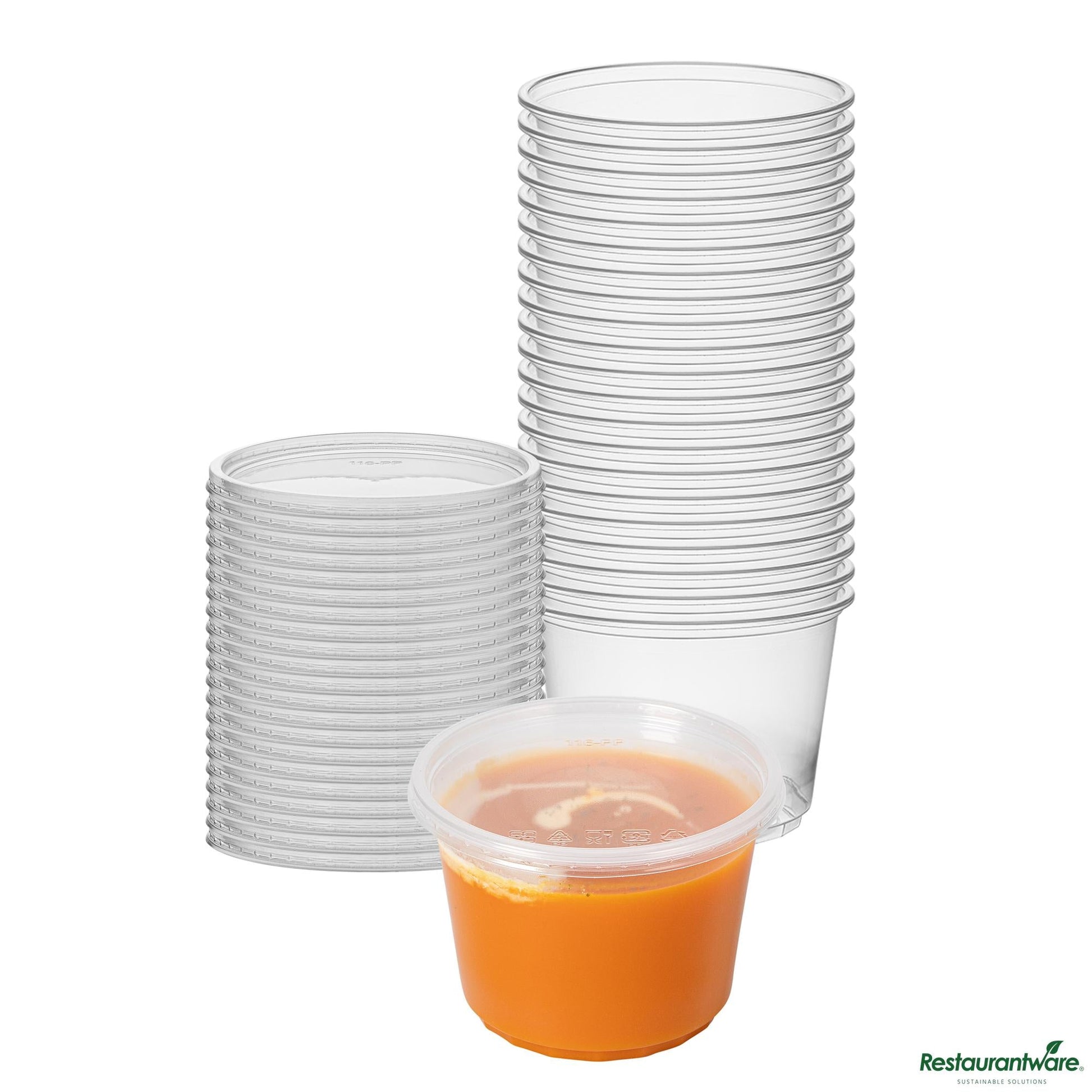 Wholesale Restaurantware 16 Oz Clear Plastic to Go Deli Container - with Lid - 4.5"×4.5"×3.1"- Bulk