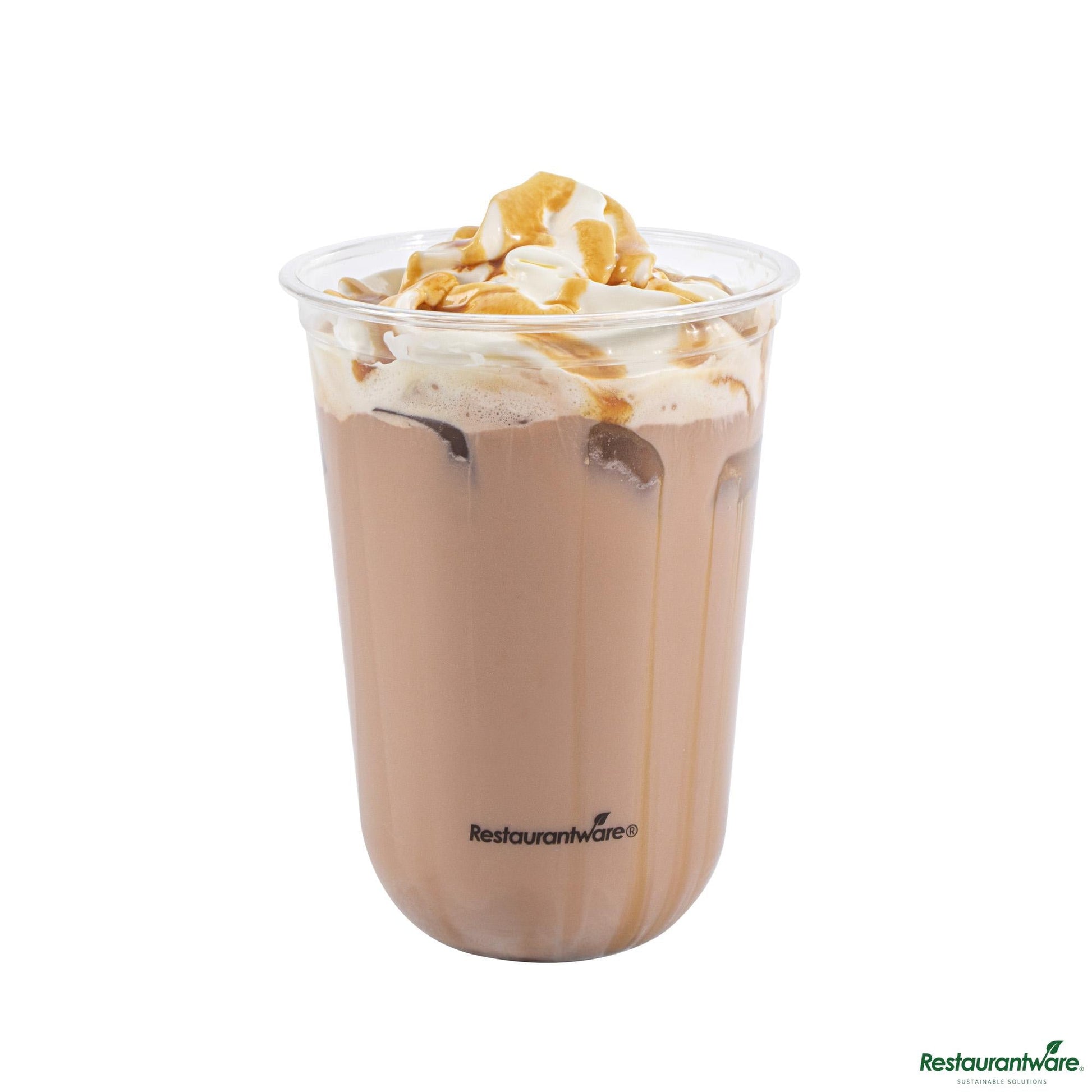 Wholesale Restaurantware 16 Oz U-Shape Clear Pet Plastic Drinking Cup - Rounded Bottom - 3.5"×3.5"×4.7"- Bulk