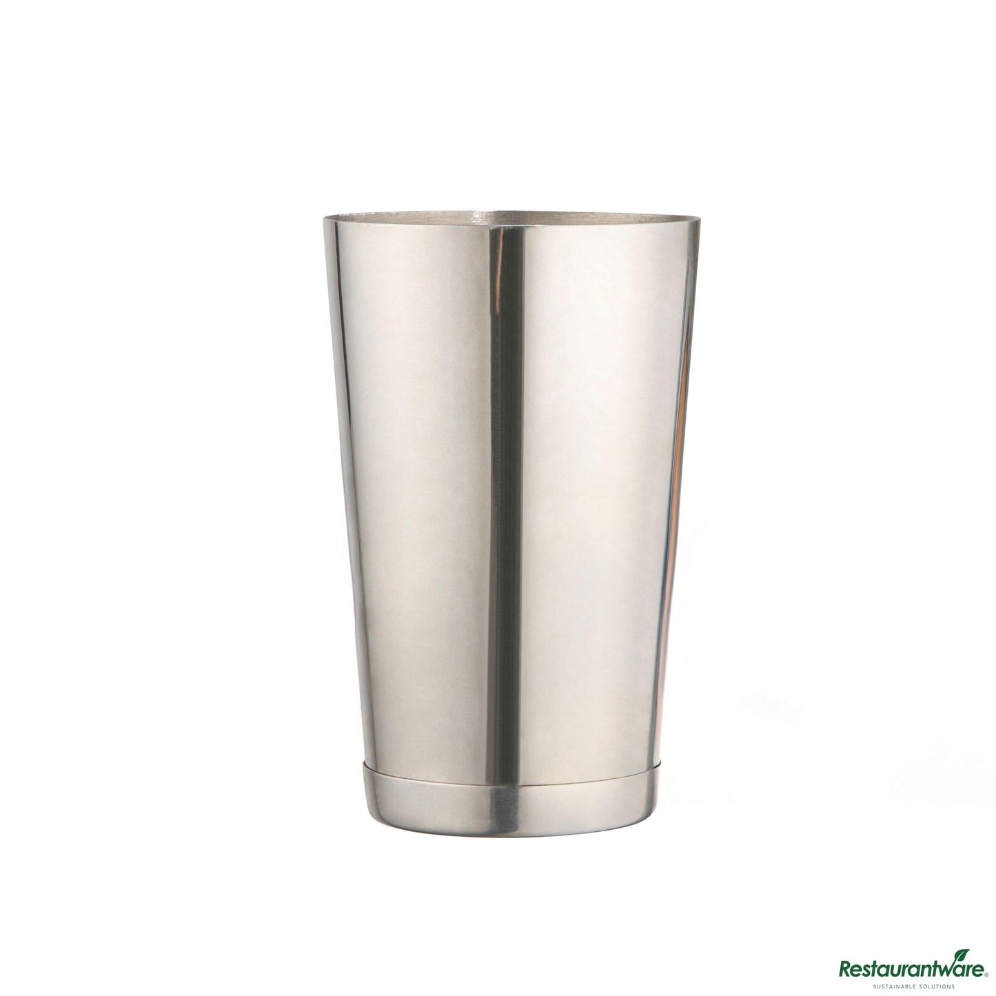 Wholesale Restaurantware Bar Lux 16 Oz Stainless Steel Boston Shaker - Weighted, Mirrored Finish - 3 1/4" X 3 1/4" X 4"- Bulk