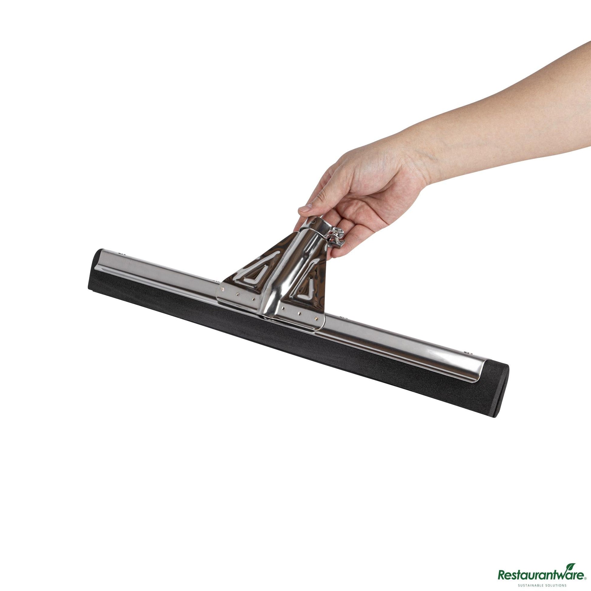 Wholesale Restaurantware Stainless Steel Floor Squeegee - 17 3/4" X 5" X 1 1/2"- Bulk