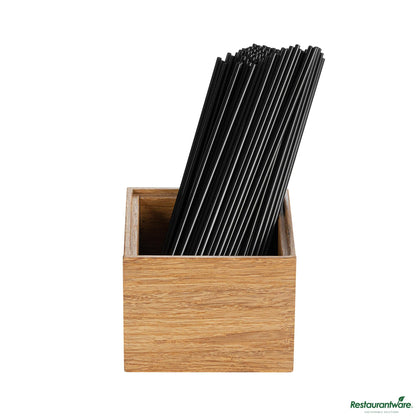 Wholesale Restaurantware Eco Display Natural Bamboo Condiment Rack Box - 4" X 4" X 3 1/4"- Bulk