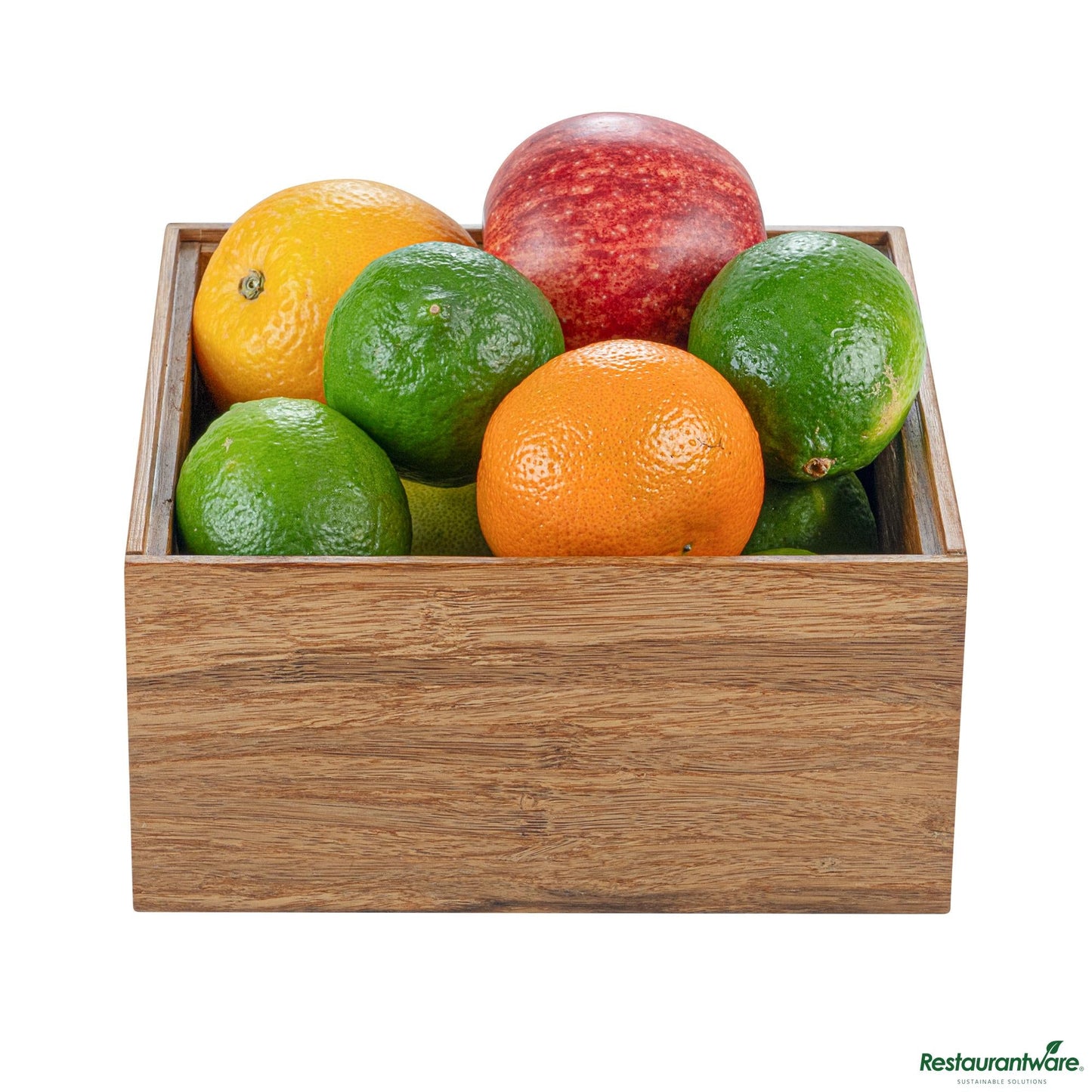 Wholesale Restaurantware Eco Display Natural Bamboo Condiment Rack Deep Box - 6 1/2" X 6 1/2" X 3 1/4"- Bulk