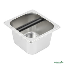 Wholesale Restaurantware Restpresso Stainless Steel Coffee / Espresso Knock Box - 7" X 6 1/2" X 4"- Bulk