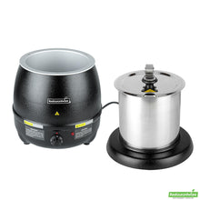 Wholesale Restaurantware 10 Qt Black Soup Kettle Warmer - 110v, 800w - 13.4" X 13.4" X 13.5"- Bulk