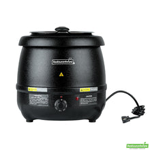 Wholesale Restaurantware 10 Qt Black Soup Kettle Warmer - 110v, 800w - 13.4" X 13.4" X 13.5"- Bulk