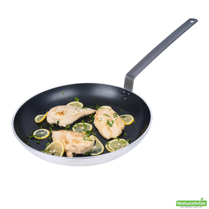 Wholesale Restaurantware Aluminum 14" Fry Pan - Non-Stick, Induction Ready, Heavy Duty- Bulk