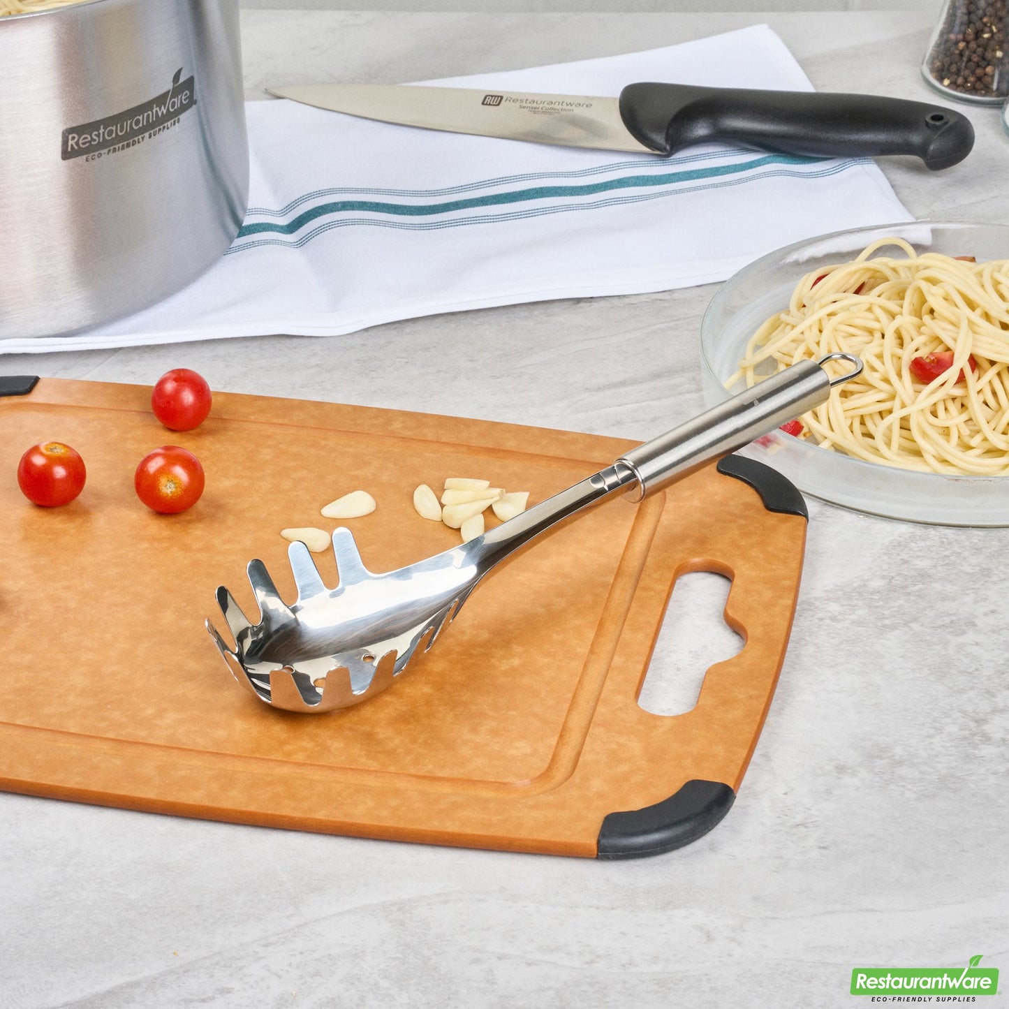 Wholesale Restaurantware Stainless Steel Pasta Fork - 12.5" X 2.8" X 1.4"- Bulk