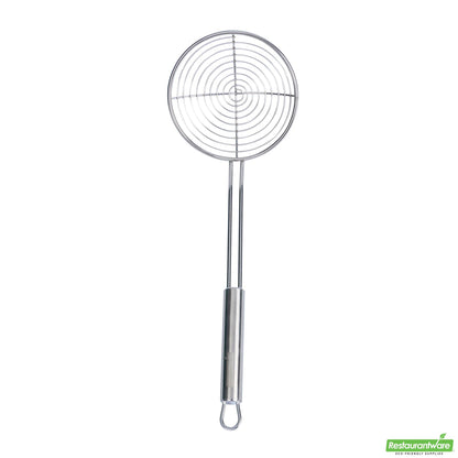 Wholesale Restaurantware Stainless Steel Spiral Wire Skimmer - 13.9" X 4.8" X 1.9"- Bulk