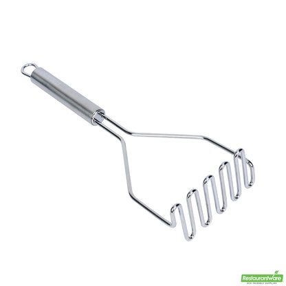 Wholesale Restaurantware Stainless Steel Square-Faced Potato / Bean Masher- Bulk