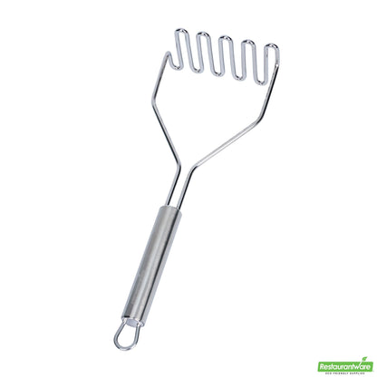Wholesale Restaurantware Stainless Steel Square-Faced Potato / Bean Masher- Bulk