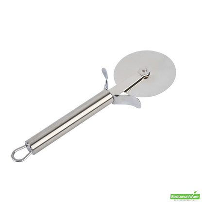 Wholesale Restaurantware Stainless Steel Pizza Wheel - with Finger Guard - 7.8" X 2.6" X 0.6"- Bulk