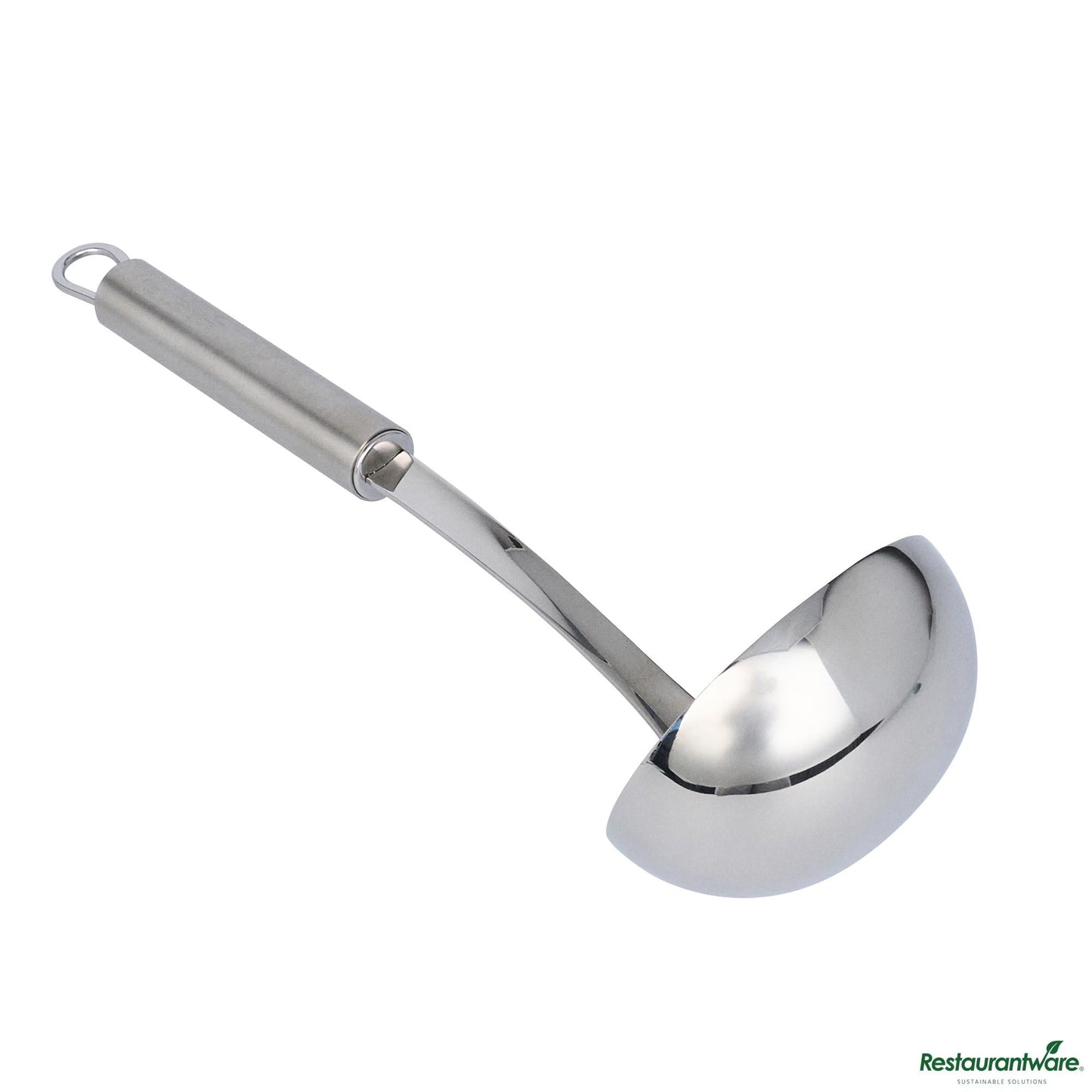 Wholesale Restaurantware Stainless Steel Serving Ladle - One-Piece - 11.4" X 3.5" X 3.3"- Bulk