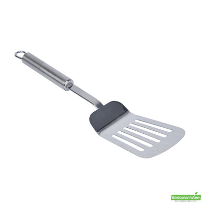 Wholesale Restaurantware Stainless Steel Slotted Turner / Spatula - 12.6" X 3.1" X 1.5"- Bulk