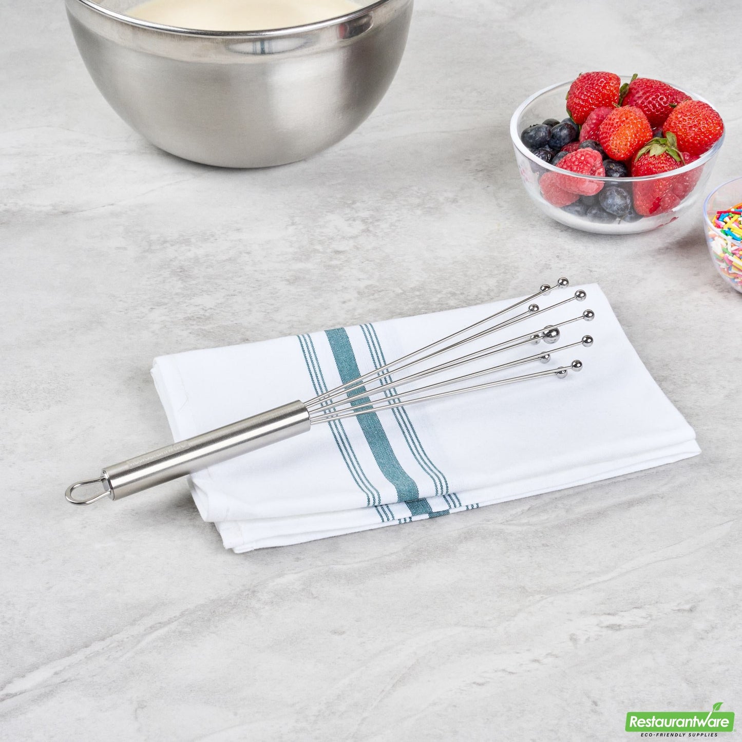 Wholesale Restaurantware Stainless Steel Ball Whisk - 10.6" X 2" X 2"- Bulk